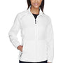 Core 365 Womens Motivate Water Resistant Full Zip Jacket - White