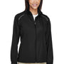 Core 365 Womens Motivate Water Resistant Full Zip Jacket - Black