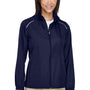 Core 365 Womens Motivate Water Resistant Full Zip Jacket - Classic Navy Blue