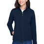 Core 365 Womens Cruise Water Resistant Full Zip Jacket - Classic Navy Blue