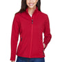 Core 365 Womens Cruise Water Resistant Full Zip Jacket - Classic Red