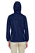 Core 365 78185 Womens Climate Waterproof Full Zip Hooded Jacket Navy Blue Back