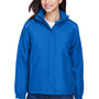 Core 365 Womens Brisk Full Zip Hooded Jacket - True Royal Blue