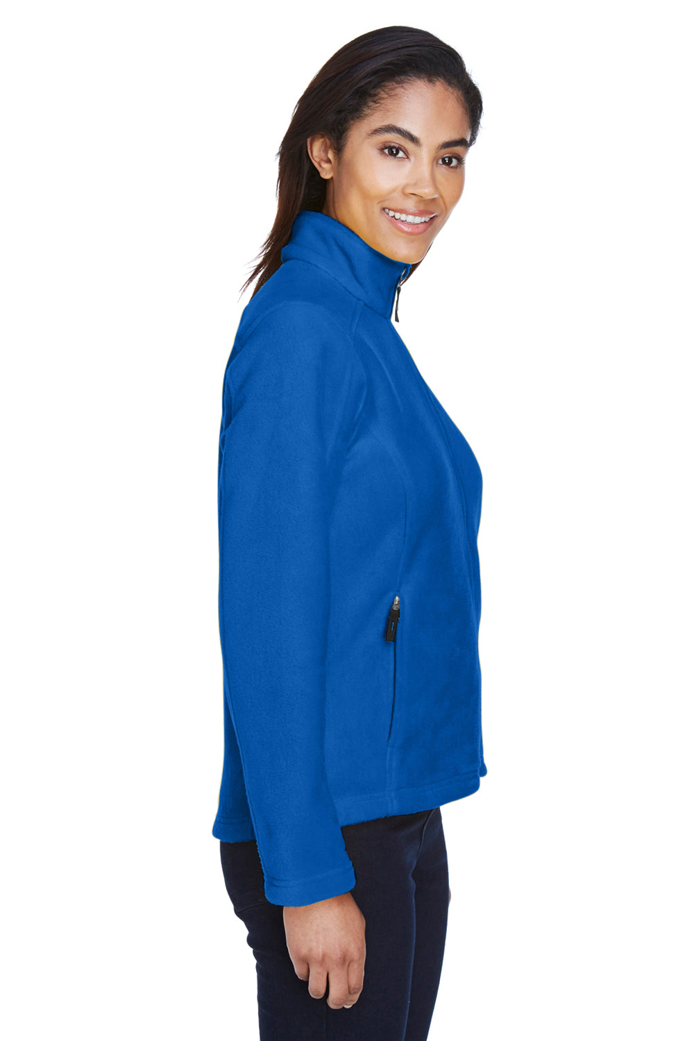 Core 365 78190 Womens Journey Full Zip Fleece Jacket Royal Blue Side