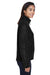 Core 365 78190 Womens Journey Full Zip Fleece Jacket Black Side