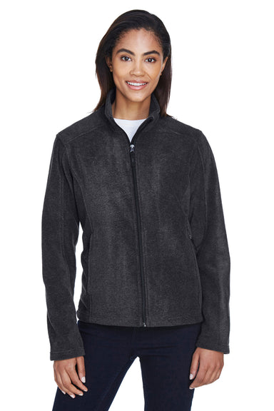 Core 365 78190 Womens Journey Full Zip Fleece Jacket Heather Charcoal Grey Front