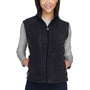 Core 365 Womens Journey Pill Resistant Fleece Full Zip Vest - Heather Charcoal Grey
