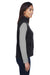 Core 365 78191 Womens Journey Full Zip Fleece Vest Heather Charcoal Grey Side