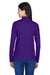 Core 365 78192 Womens Pinnacle Performance Moisture Wicking Long Sleeve Polo Shirt Purple Back