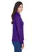 Core 365 78192 Womens Pinnacle Performance Moisture Wicking Long Sleeve Polo Shirt Purple Side