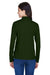 Core 365 78192 Womens Pinnacle Performance Moisture Wicking Long Sleeve Polo Shirt Forest Green Back