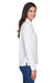 Core 365 78192 Womens Pinnacle Performance Moisture Wicking Long Sleeve Polo Shirt White Side
