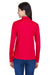 Core 365 78192 Womens Pinnacle Performance Moisture Wicking Long Sleeve Polo Shirt Red Back