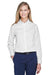 Core 365 78193 Womens Operate Long Sleeve Button Down Shirt White Front