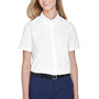 Core 365 Womens Optimum UV Protection Short Sleeve Button Down Shirt - White
