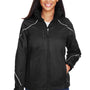 North End Womens Angle 3-in-1 Water Resistant Full Zip Hooded Jacket - Black