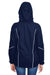North End 78196 Womens Angle 3-in-1 Full Zip Hooded Jacket Navy Blue Back