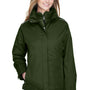 Core 365 Womens Region 3-in-1 Water Resistant Full Zip Hooded Jacket - Forest Green