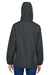 Core 365 78224 Womens Profile Water Resistant Full Zip Hooded Jacket Carbon Grey Back