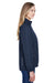 Core 365 78224 Womens Profile Water Resistant Full Zip Hooded Jacket Navy Blue Side