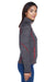 North End 78697 Womens Sport Red Flux Full Zip Jacket Carbon Grey/Red Side