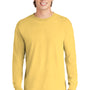 Comfort Colors Mens Long Sleeve Crewneck T-Shirt - Butter Yellow