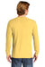 Comfort Colors 6014/C6014 Mens Long Sleeve Crewneck T-Shirt Butter Yellow Back