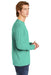 Comfort Colors 6014/C6014 Mens Long Sleeve Crewneck T-Shirt Chalky Mint Green Side