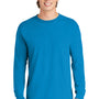 Comfort Colors Mens Long Sleeve Crewneck T-Shirt - Royal Caribe
