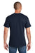 Gildan 8000/G800 Mens DryBlend Moisture Wicking Short Sleeve Crewneck T-Shirt Sport Dark Navy Blue Back