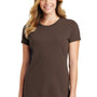 Port & Company Womens Fan Favorite Short Sleeve Crewneck T-Shirt - Dark Chocolate Brown - Closeout