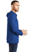 District DM139 Mens Perfect Tri Long Sleeve Hooded T-Shirt Hoodie Deep Royal Blue Side