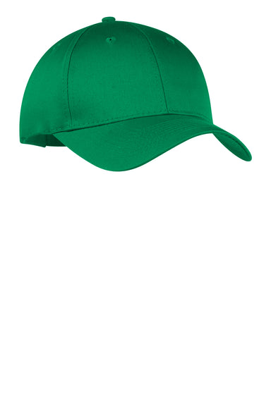 Port & Company CP80 Twill Adjustable Hat Kelly Green Front