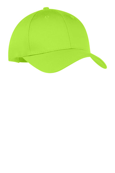 Port & Company CP80 Twill Adjustable Hat Lime Green Front