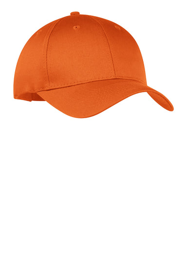 Port & Company CP80 Twill Adjustable Hat Orange Front