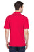 UltraClub 8210 Mens Cool & Dry Moisture Wicking Short Sleeve Polo Shirt Red Back