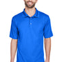UltraClub Mens Cool & Dry Moisture Wicking Short Sleeve Polo Shirt - Royal Blue