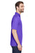 UltraClub 8210 Mens Cool & Dry Moisture Wicking Short Sleeve Polo Shirt Purple Side