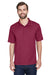 UltraClub 8210 Mens Cool & Dry Moisture Wicking Short Sleeve Polo Shirt Maroon Front