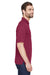 UltraClub 8210 Mens Cool & Dry Moisture Wicking Short Sleeve Polo Shirt Maroon Side