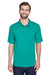 UltraClub 8210 Mens Cool & Dry Moisture Wicking Short Sleeve Polo Shirt Jade Green Front