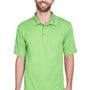 UltraClub Mens Cool & Dry Moisture Wicking Short Sleeve Polo Shirt - Light Green
