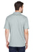 UltraClub 8210 Mens Cool & Dry Moisture Wicking Short Sleeve Polo Shirt Silver Grey Back