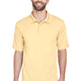 UltraClub Mens Cool & Dry Moisture Wicking Short Sleeve Polo Shirt - Yellow Haze