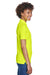 UltraClub 8210L Womens Cool & Dry Moisture Wicking Short Sleeve Polo Shirt Bright Yellow Side