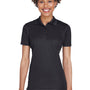 UltraClub Womens Cool & Dry Moisture Wicking Short Sleeve Polo Shirt - Black