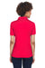 UltraClub 8210L Womens Cool & Dry Moisture Wicking Short Sleeve Polo Shirt Red Back
