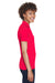UltraClub 8210L Womens Cool & Dry Moisture Wicking Short Sleeve Polo Shirt Red Side