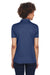 UltraClub 8210L Womens Cool & Dry Moisture Wicking Short Sleeve Polo Shirt Navy Blue Back