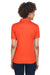UltraClub 8210L Womens Cool & Dry Moisture Wicking Short Sleeve Polo Shirt Orange Back